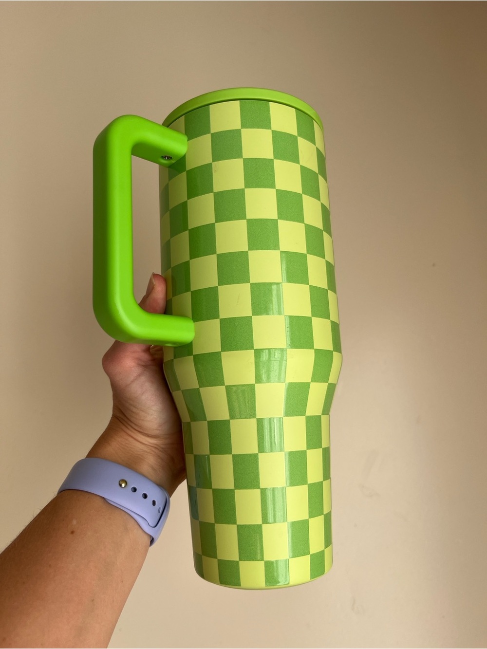 Honeydew Checkered 40 oz hydro jug - Picture 2 of 4